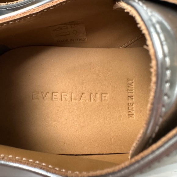 Everlane The E2 Shine Modern Oxfords in Silver Size 8.5 NWOB - Picture 8 of 11